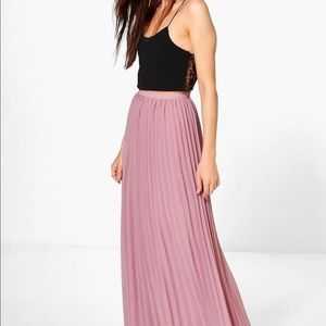 Boohoo Chiffon Maxi Skirt